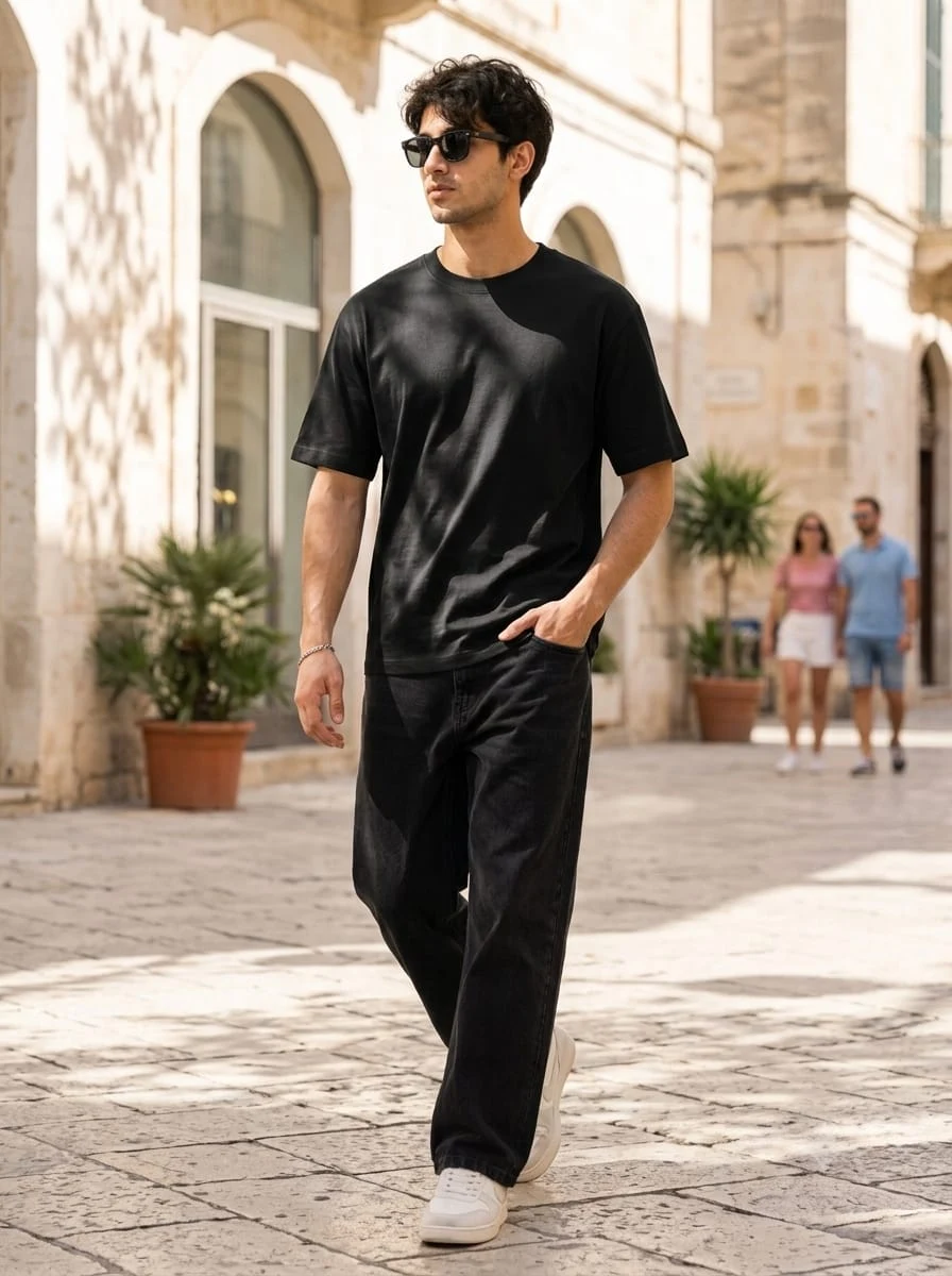 Black Heavyweight Oversized T-Shirt